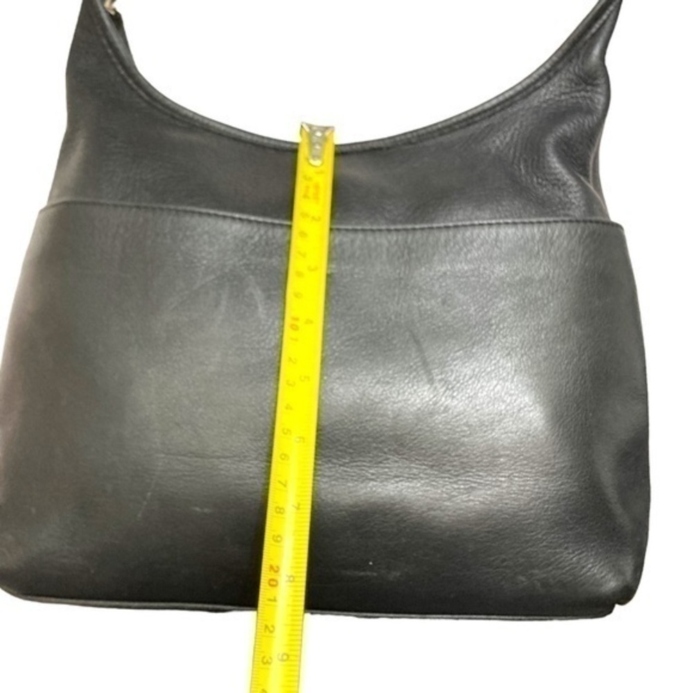 Coach vintage black leather legacy hobo bag nickel hardware 9058 - Picture 5 of 14